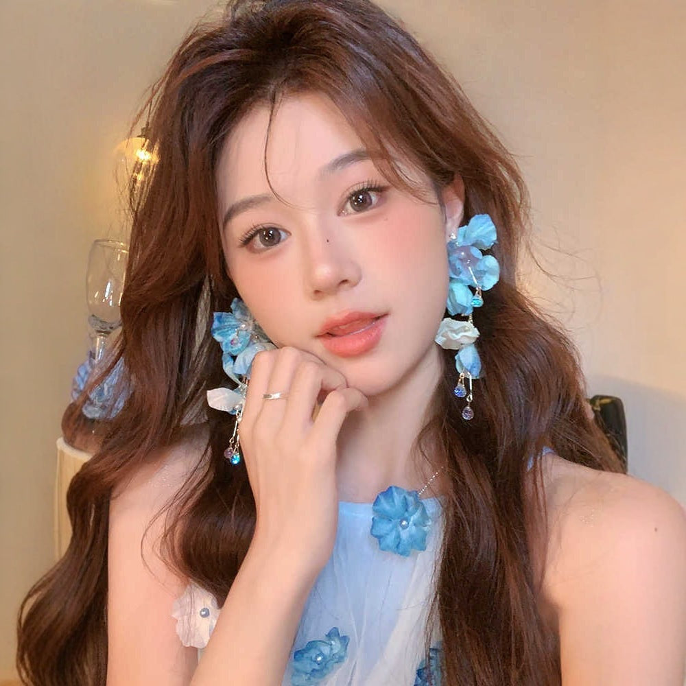 High-grade Seaside Vacation Style Earrings Without Pierced Ears