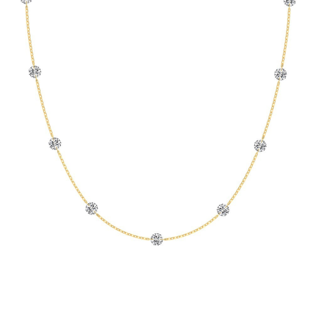 S925 Sterling Silver Necklace For Women XINGX Exquisite Embellishment Design