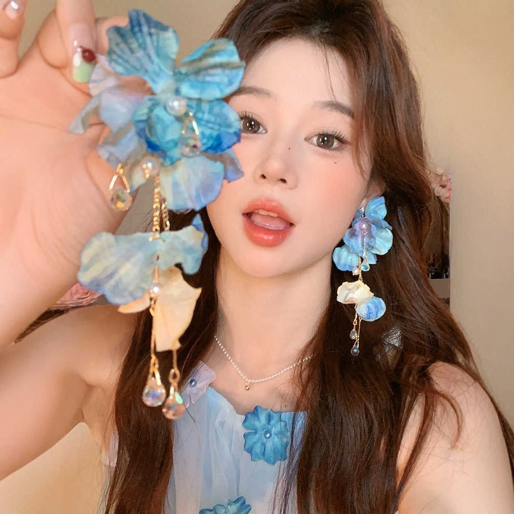 High-grade Seaside Vacation Style Earrings Without Pierced Ears