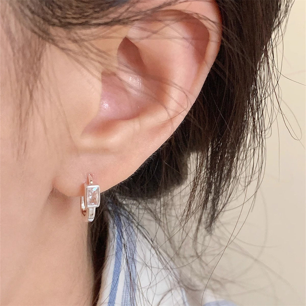 Special-interest Design S925 Sterling Silver Zircon Earrings For Women
