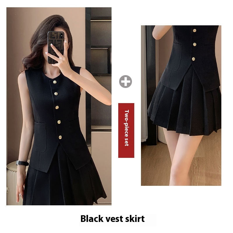 Light Luxury Senior Women's Outer Wear Vest Suit