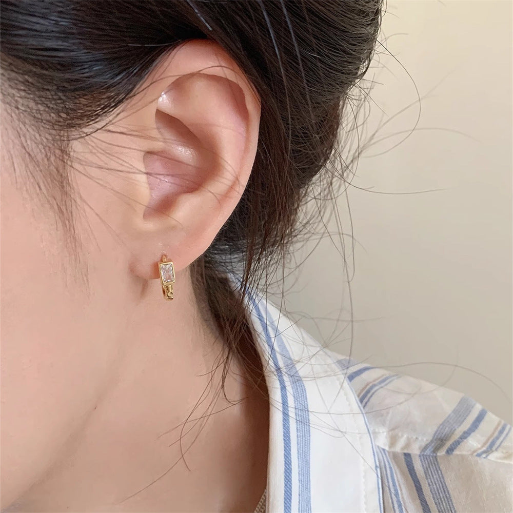 Special-interest Design S925 Sterling Silver Zircon Earrings For Women