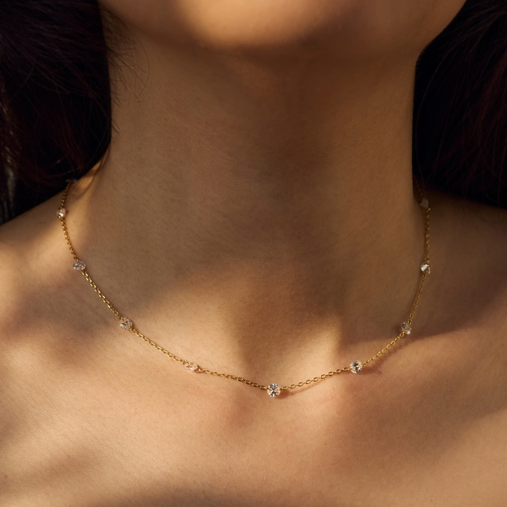 S925 Sterling Silver Necklace For Women XINGX Exquisite Embellishment Design