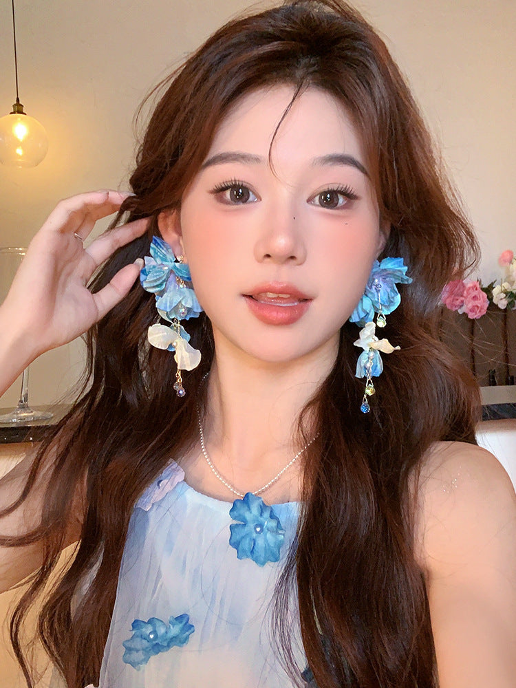 High-grade Seaside Vacation Style Earrings Without Pierced Ears