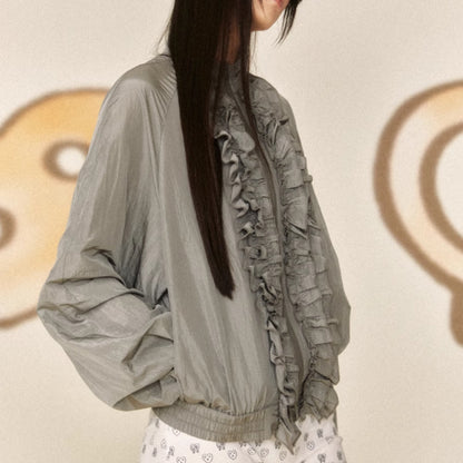 CHEMISIER À VOLANTS