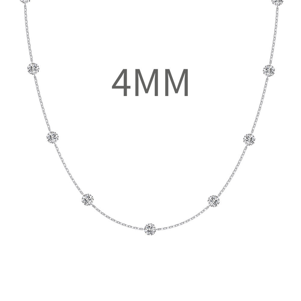 S925 Sterling Silver Necklace For Women XINGX Exquisite Embellishment Design