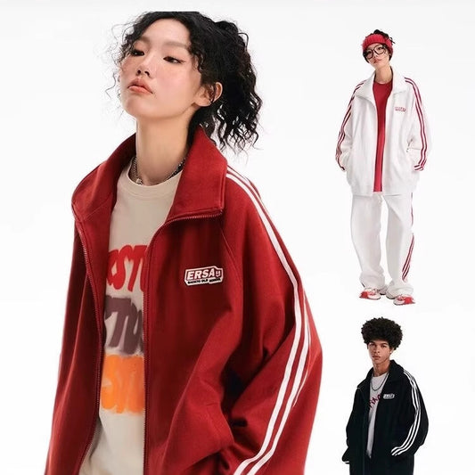 Trousers Straight Pants Long Sleeve Spring And Autumn Sports Suit