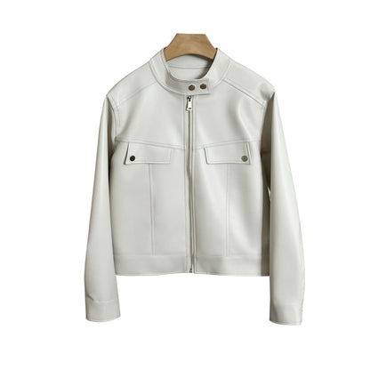 VESTE EN CUIR CINTRÉE